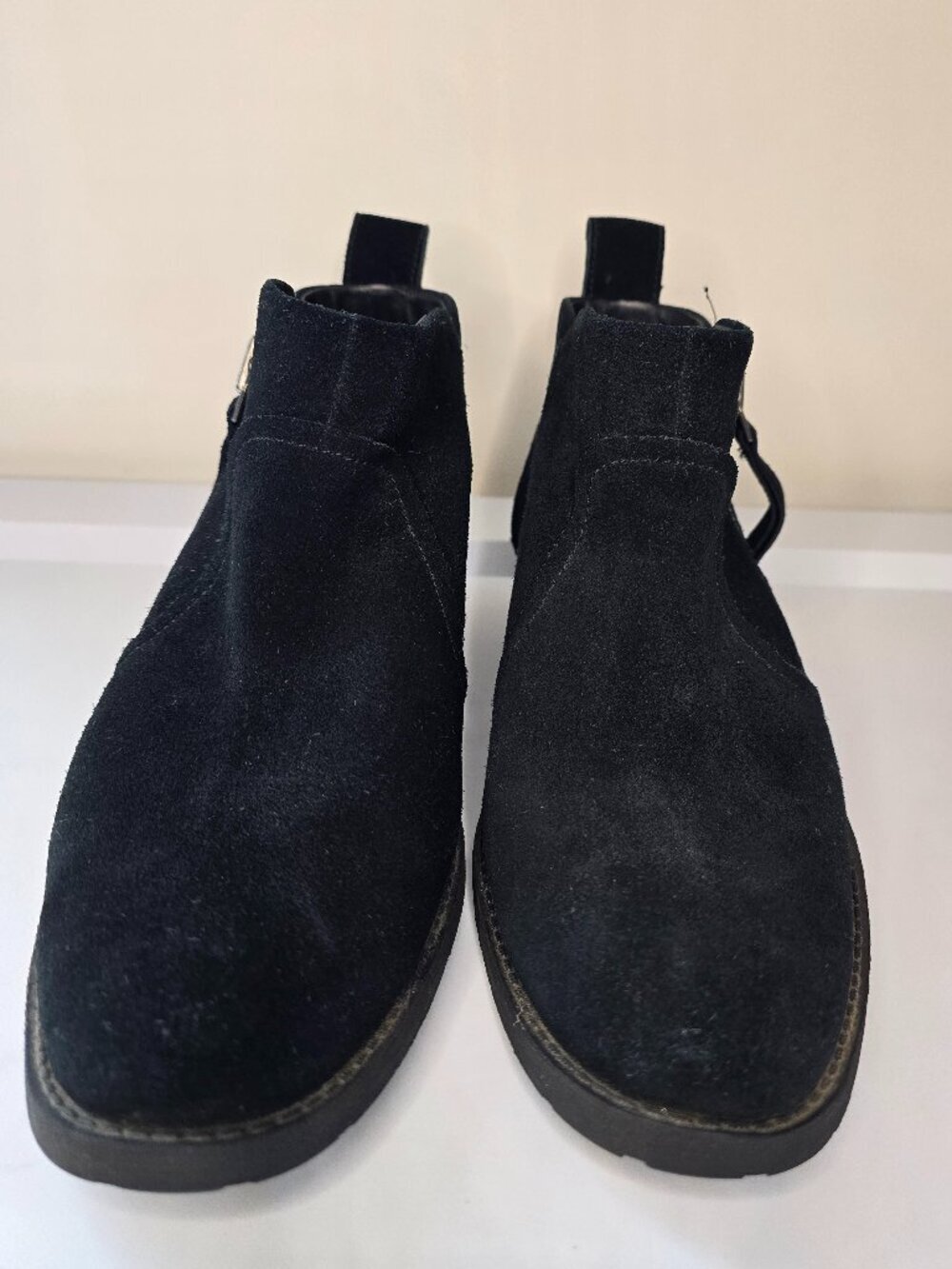 Ugg Women's Aureo Suede - Waterproof, Side Zip, Ankle Boot, Black - Picture 6 of 8